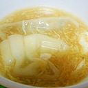 卵と餃子の中華スープ